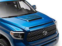SEC10 Minimal Distressed Hood Decal; Matte Black (Universal; Some Adaptation May Be Required)