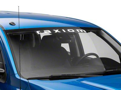 SEC10 Raxiom Windshield Decal; White (Universal; Some Adaptation May Be Required)