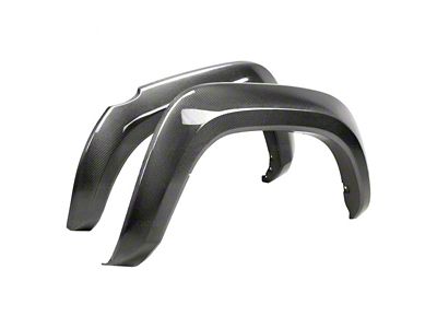 Seibon Carbon Rear Fender Flares; Carbon Fiber (16-23 Tacoma)