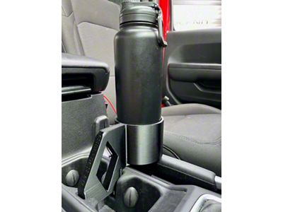Sheltech 3D 3rd Cup Holder; Black (20-25 Jeep Gladiator JT)