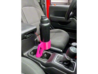 Sheltech 3D 3rd Cup Holder; Hot Pink (20-25 Jeep Gladiator JT)