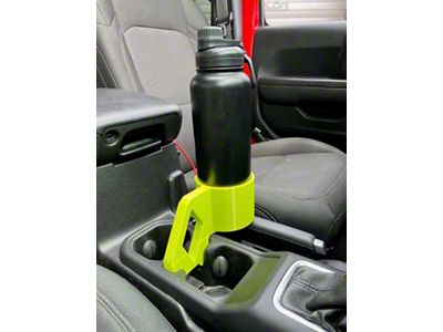 Sheltech 3D 3rd Cup Holder; Neon Yellow (20-25 Jeep Gladiator JT)