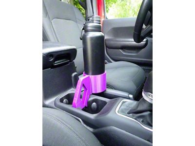 Sheltech 3D 3rd Cup Holder; Purple (20-25 Jeep Gladiator JT)