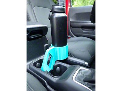 Sheltech 3D 3rd Cup Holder; Teal (20-25 Jeep Gladiator JT)