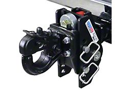 Shocker Hitch Impact Max 20K Cushion Pintle Hook for 2-Inch Receiver Hitch; 1-Inch Rise to 6-1/2-Drop (Universal; Some Adaptation May Be Required)