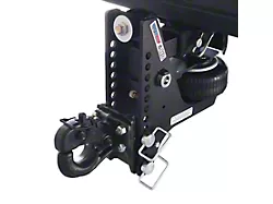 Shocker Hitch Max Black HD 20K Super Drop Air Hitch Pintle Hook for 2.50-Inch Receiver Hitch; 3 to 11-Inch Drop (Universal; Some Adaptation May Be Required)