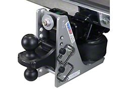 Shocker Hitch Streamline 10K Air Hitch and Black Combo Ball Mount for 2-Inch Receiver Hitch; 0.50 to 4.50-Inch Drop (Universal; Some Adaptation May Be Required)