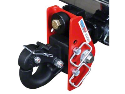 Shocker Hitch Impact 12K Cushion Pintle Hook for 2-Inch Receiver Hitch; 1-Inch Rise to 6-1/2-Inch Drop (Universal; Some Adaptation May Be Required)