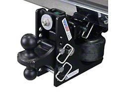 Shocker Hitch 12K Max Black Air Hitch and Black Combo Ball Mount for 2-Inch Receiver Hitch; 0.50 to 4.50-Inch Drop (Universal; Some Adaptation May Be Required)