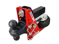 Shocker Hitch HD 20K Air Bumper Hitch and Black Combo Ball Mount for 2.50-Inch Receiver Hitch; 0.50 to 4.50-Inch Drop (Universal; Some Adaptation May Be Required)