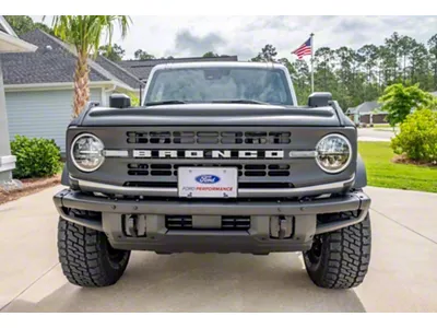 Sick Diesel LED Grille Lights; Smoked; Black Frame (21-25 Bronco Black Diamond)