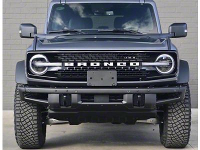 Sick Diesel LED Grille Lights; Smoked; Black Frame (21-25 Bronco Wildtrack)