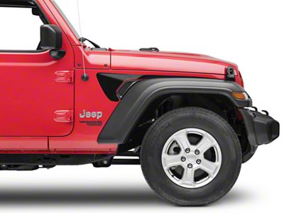 SEC10 Side Accent Decals; Gloss Black (18-25 Jeep Wrangler JL)