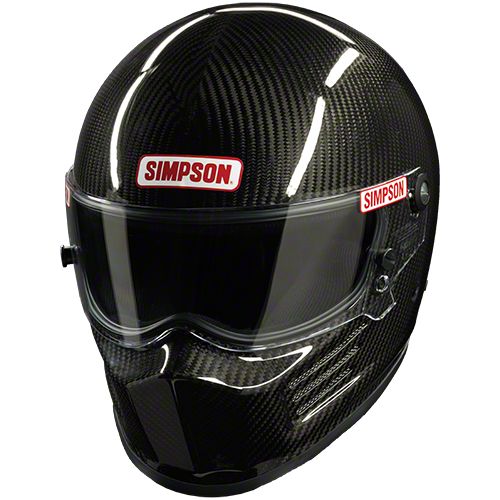 Simpson Universal XT SA2020 Bandit Racing Helmet; Carbon Fiber; X