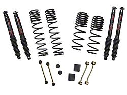 SkyJacker 2 to 2.50-Inch Dual Rate Long Travel Suspension Lift Kit with Black MAX Shocks (18-25 2.0L or 3.6L Jeep Wrangler JL 4-Door, Excluding Rubicon)