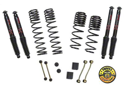 SkyJacker 2 to 2.50-Inch Dual Rate Long Travel Suspension Lift Kit with Black MAX Shocks (18-25 2.0L or 3.6L Jeep Wrangler JL 2-Door Rubicon)