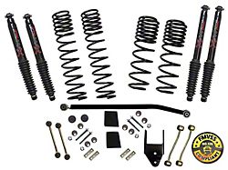 SkyJacker 3.50-Inch Dual Rate Long Travel Suspension Lift Kit with Black MAX Shocks (18-25 2.0L or 3.6L Jeep Wrangler JL 2-Door, Excluding Rubicon)
