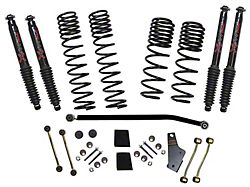SkyJacker 3.50 to 4-Inch Dual Rate Long Travel Suspension Lift Kit with Black MAX Shocks (18-25 2.0L or 3.6L Jeep Wrangler JL 4-Door, Excluding Rubicon)