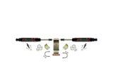 SkyJacker Black MAX High Clearance Dual Steering Stabilizer Kit (18-25 Jeep Wrangler JL)