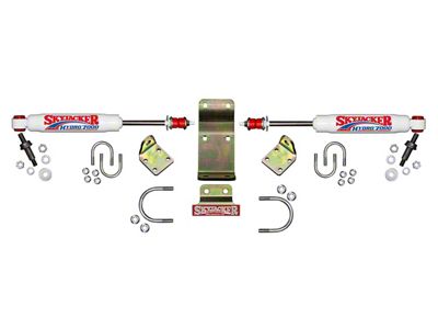 SkyJacker Hydro 7000 High Clearance Dual Steering Stabilizer Kit (07-18 Jeep Wrangler JK)
