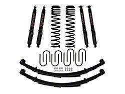 SkyJacker 3-Inch Front Dual Rate Long Travel Coil Suspension Lift Kit with Rear Leaf Springs and Black MAX Shocks (84-01 4WD Jeep Cherokee XJ)