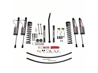 SkyJacker 4.50-Inch Dual Rate Long Travel Suspension Lift with ADX 2.0 Remote Reservoir Shocks (84-01 Jeep Cherokee XJ)