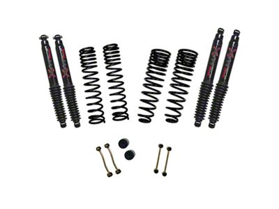 SkyJacker 2.50-Inch Dual Rate Long Travel Suspension Lift Kit with Black MAX Shocks (21-25 3.0L EcoDiesel Jeep Gladiator JT, Excluding Rubicon)