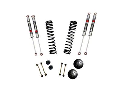 SkyJacker 2.50-Inch Dual Rate Long Travel Suspension Lift Kit with Rear Coil Spring Spacers and M95 Performance Shocks (21-25 3.0L EcoDiesel Jeep Gladiator JT Rubicon)