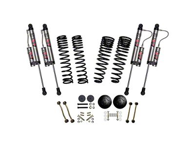 SkyJacker 2.50-Inch Suspension Lift System with ADX 2.0 Remote Reservoir Shocks (20-25 3.6L Jeep Gladiator JT Launch Edition, Rubicon)