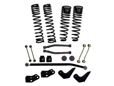 SkyJacker 3-Inch Dual Rate Long Travel Coil Spring Suspension Lift Kit with Shock Extensions (20-25 Jeep Gladiator JT Mojave)