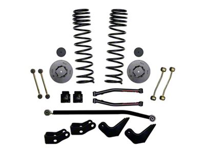 SkyJacker 3-Inch Dual Rate Long Travel Coil Spring Suspension Lift Kit with Rear Metal Coil Spring Spacers and Shock Extensions (20-25 Jeep Gladiator JT Mojave)