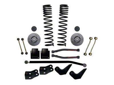 SkyJacker 3.50-Inch Dual Rate Long Travel Suspension Lift Kit with Rear Metal Coil Spring Spacers and Shock Extensions (20-25 3.6L Jeep Gladiator JT, Excluding Launch Edition, Mojave & Rubicon)