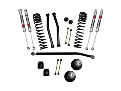 SkyJacker 3.50-Inch Dual Rate Long Travel Suspension Lift Kit with Rear Coil Spring Spacers and M95 Performance Shocks (21-25 3.0L EcoDiesel Jeep Gladiator JT, Excluding Rubicon)