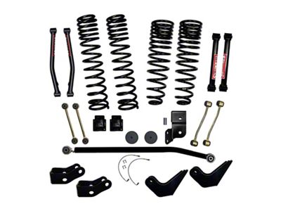 SkyJacker 4-Inch Dual Rate Long Travel Coil Spring Suspension Lift Kit with Shock Extensions (20-25 Jeep Gladiator JT Mojave)