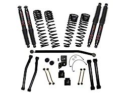 SkyJacker 4.50-Inch Dual Rate Long Travel Suspension Lift Kit with 3-Inch Rear Coil Springs and Black MAX Shocks (20-26 Jeep Gladiator JT, Excluding Launch Edition, Mojave & Rubicon)
