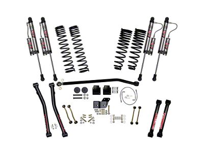 SkyJacker 4.50-Inch Suspension Lift System with ADX 2.0 Remote Reservoir Shocks (20-25 3.6L Jeep Gladiator JT, Excluding Launch Edition, Mojave & Rubicon)