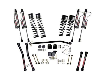 SkyJacker 4.50-Inch Suspension Lift System with ADX 2.0 Remote Reservoir Shocks (20-25 3.6L Jeep Gladiator JT Launch Edition, Rubicon)