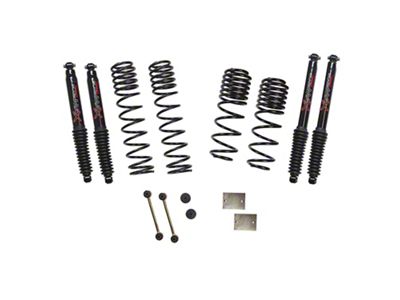 SkyJacker 1.50-Inch Dual Rate Long Travel Suspension Lift Kit with Black MAX Shocks (20-23 3.0L EcoDiesel Jeep Wrangler JL Rubicon)