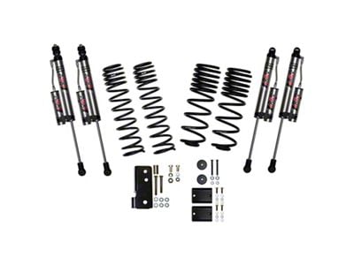 SkyJacker 2-Inch Dual Rate Long Travel Suspension Lift Kit with ADX 2.0 Remote Reservoir Shocks (07-18 Jeep Wrangler JK)
