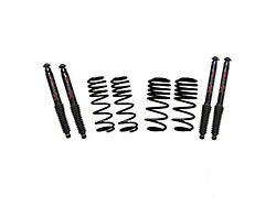 SkyJacker 2 to 2.50-Inch Lowering Sport Springs with Black MAX Shocks (21-26 Jeep Wrangler JL 4xe, Excluding Rubicon)