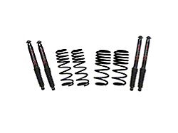 SkyJacker 2 to 2.50-Inch Sport Lowering Coil Springs with Black MAX Shocks (18-26 Jeep Wrangler JL, Excluding Rubicon)