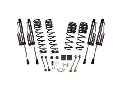 SkyJacker 2.50-Inch Dual Rate Long Travel Suspension Lift Kit with ADX 2.0 Remote Reservoir Shocks (18-25 3.0L EcoDiesel Jeep Wrangler JL 4-Door, Excluding Rubicon)