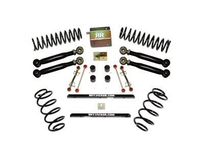 SkyJacker 2.50-Inch Dual Rate Long Travel Suspension Lift Kit with Lower Flex Links (97-02 Jeep Wrangler TJ)