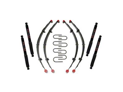 SkyJacker 2.50-Inch Sport Suspension Lift Kit with Black MAX Shocks (76-86 Jeep CJ5 & CJ7)