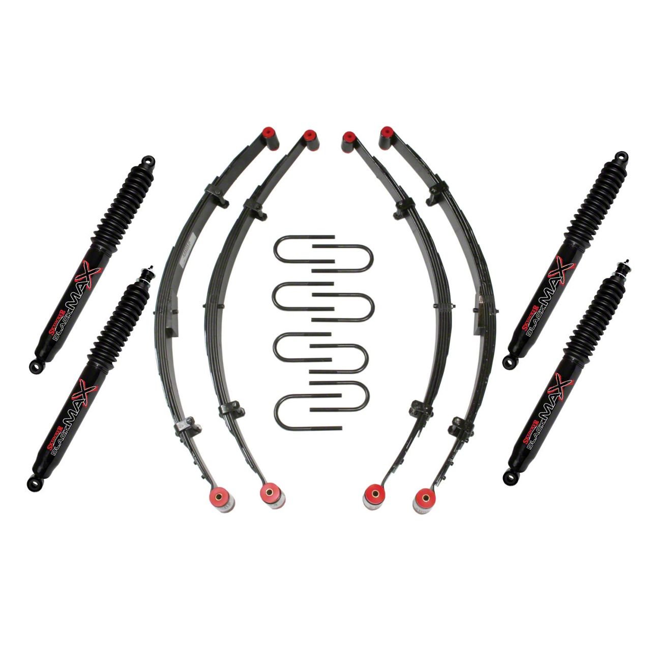 SkyJacker Jeep Wrangler Black MAX Rear Shock Absorber for 1