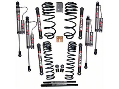 SkyJacker 2.50-Inch Suspension Lift Kit with ADX 2.0 Remote Reservoir Monotube Shocks (97-02 Jeep Wrangler TJ)
