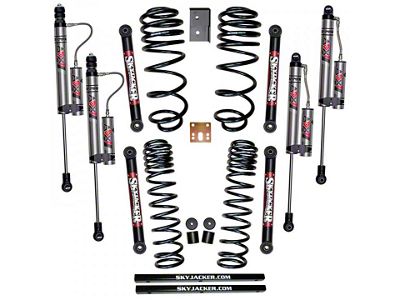 SkyJacker 2.50-Inch Suspension Lift Kit with ADX 2.0 Remote Reservoir Monotube Shocks (03-06 Jeep Wrangler TJ)