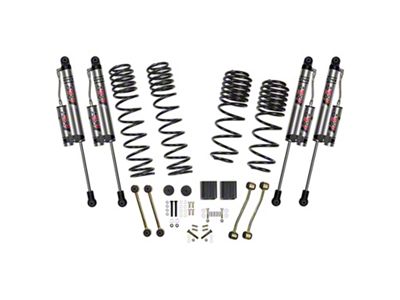 SkyJacker 2.50-Inch Dual Rate Long Travel Suspension Lift Kit with ADX 2.0 Remote Reservoir Shocks (18-25 2.0L or 3.6L Jeep Wrangler JL 4-Door Rubicon)