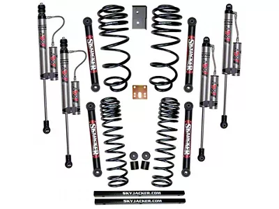 SkyJacker 2.50-Inch Suspension Lift Kit with ADX 2.0 Remote Reservoir Monotube Shocks (03-06 Jeep Wrangler TJ)