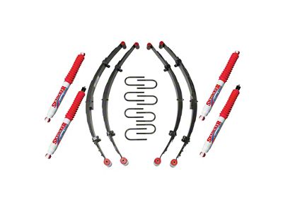 SkyJacker 2.50-Inch Suspension Lift with Leaf Springs and Hydro Shocks (87-95 Jeep Wrangler YJ)
